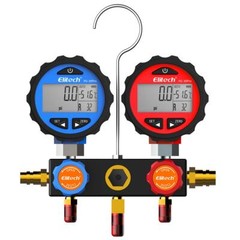 Elitech HVAC Manifold Gauge DMG-3 Refrigerant Pressure Gauge Set 2 Way w/Hoses