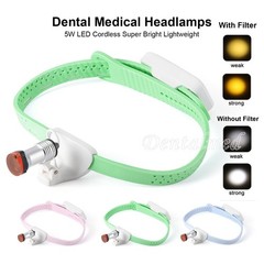 Cordless Dental Portable HeadLight Silicone Headlamp Medical 5W LED/Clip-on