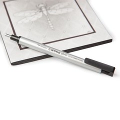 Tombow Mono Zero Eraser, Round 2.3mm Tip, Silver