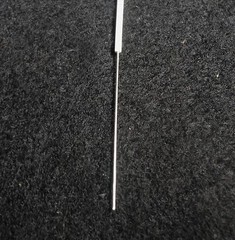 8″ L x 0.062 OD x 0.020” ID SINGLE BORE ALUMINA CERAMIC TUBE No.: 175