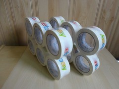 TWO ROLLS of eBay Branded Packaging Shipping Tape with Color Logo 75Yds x 2 in.