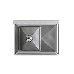 29 in. x 22 in. Stainless Steel Sink. 16 in. x 14 in. Bowl and Right Drainboard