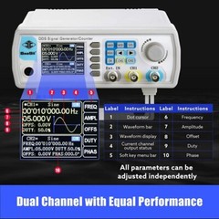 2-channel DDS Arbitrary Waveform Generator 60MHz 200MSa/s DDS Signal Generator