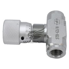 3/8″ L08 -Hydraulic Flow Control Valve – STB-G3/8 – Fit Mini Excavator USA