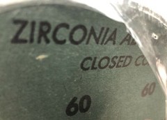 Sanding Disc 60 Grit Resin Bond Zirconia Alumina Fiber Closed Coat 25-Pack 7 in