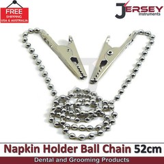 BEADEN® Dental Bib Clips Napkin Holder Chain with Metal Ball Dental Orthodontics