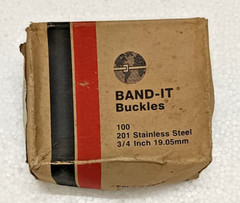 BAND IT Buckels Stainless Steel-201- C 256. 3/4 inch 19.05 mm-100 pices Box