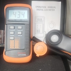 Sinometer LX1330B Digital Lux Light Meter 0-200,000 Lux ±5% Accuracy