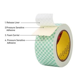 Double Sided Foam Tape 2 x 10Ft 2 Pack White Double Coated Urethane Adhesion