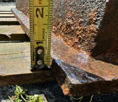 Unused Cast Iron Storm Drain Catch Basin Frame With Grate 32.5” X 32.5”
