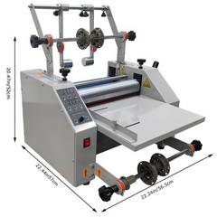 13″ 330mm 110V Laminator with 2 Knives Steel Roller Hot Cold Laminating Machine