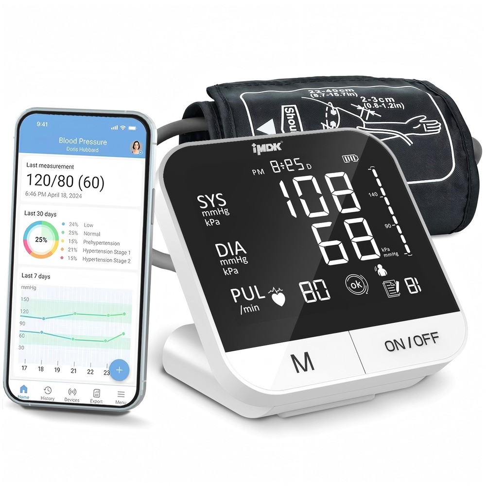 IMDK Blood Pressure Monitors – Arm Blood Pressure Monitors for Home Use, Accu…