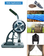 Semi-Automatic Grommet Machine, Heavy Duty Hand Press Eyelet Grommet Machine, Pu