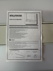 LED Linear High High Bay 220W 4FT 3500K-4000K-5000K Selectable