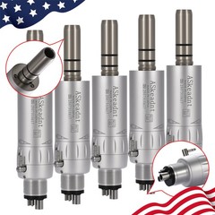 5X ASkeadnt Dental Slow Low Speed Handpiece Air Motor E-type 4 Holes AS Y
