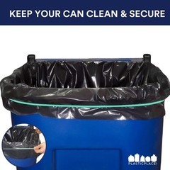 Plasticplace Rubber Bands for 95-96 Gallon Trash Cans, 30″, 5 Count Green