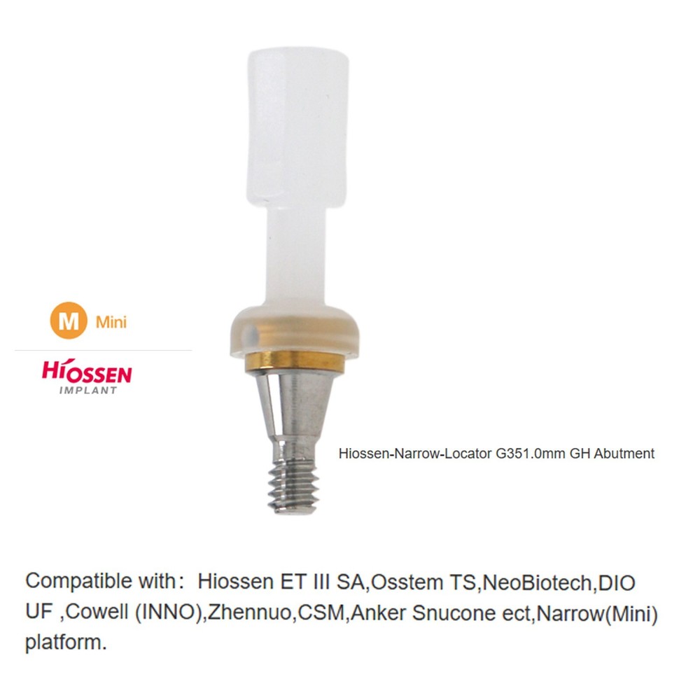 US Hiossen ET Overdenture Locator Abutment Compatible Mini/standard Implants