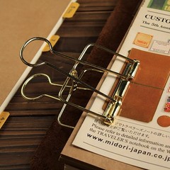 4Pcs Golden Hollow Out Long Tail Wire Binder Clips 51 Millimeters,
