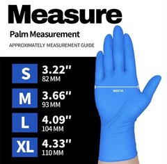 400-Nitrile Disposable Gloves 5 mil Powder-Free Textured Grip Non-Sterile XLarge