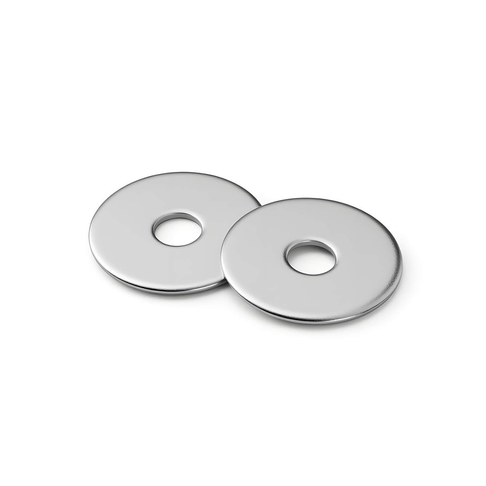 1/4 X 2” (20 Pack) Stainless Steel Fender Washers, 2” OD, (18-8) 304 Stainless