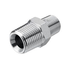 10 Pack 3/8″ NPTF Male x 1/2″ NPTF Male Hydraulic Adapter Fittings with Cover