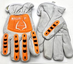 Armor Flex Gloves Cut A6 Protection Hi-Vis Orange TPR Reinforced Wing Thumb XXL