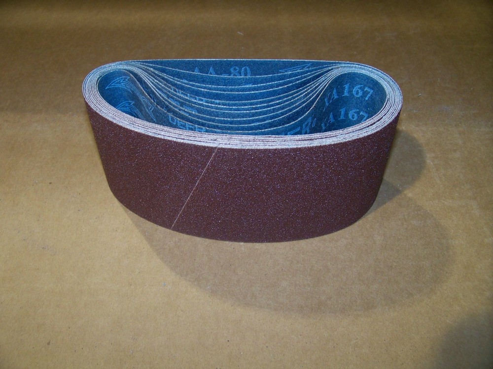 PREMIUM A/O, X-WEIGHT SANDING BELTS 3″ X 24″, 10 – PACK, 120-GRIT