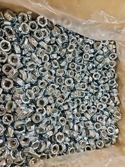2 POUND (200 PC) 3/8-16 Nylon Insert Lock Nut Thin Jam Half thick NTE 3/8×16