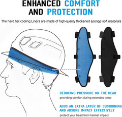 Hard Hat Sweatbands, Sweat Band for Safety Helmet, Washable Hard Hat Cooling Lin