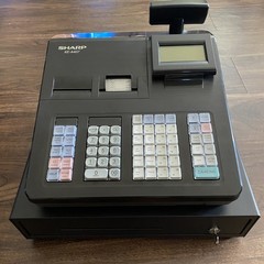 Sharp XE-A407 Cash Register POS System with Drawer, Display, And Key TESTED