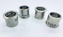 Lot of 4 Stainless Steel 47mm x 47mm Butt Weld Adapter