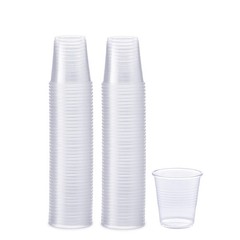Clear Plastic Cups [3 oz – 100 Count] – Small Disposable Drinking Cups for Water