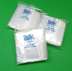 300 Reloc Zippit 6×10 Clear 2mil Poly Bags 6″ x 10″ Reclosable Zip Seal Bags