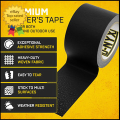 Gaffer Tape 2 Inch X 1 Pack Black Gaffing Tapes Heavy Duty No Residue