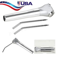 Dental Air Water Syringe Triple 3-Way Spray 2 Nozzle Tips Handpiece Autoclavable