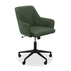 Greyson Office Chair Olive Upholstered Swivel Adjustable Desk Chair