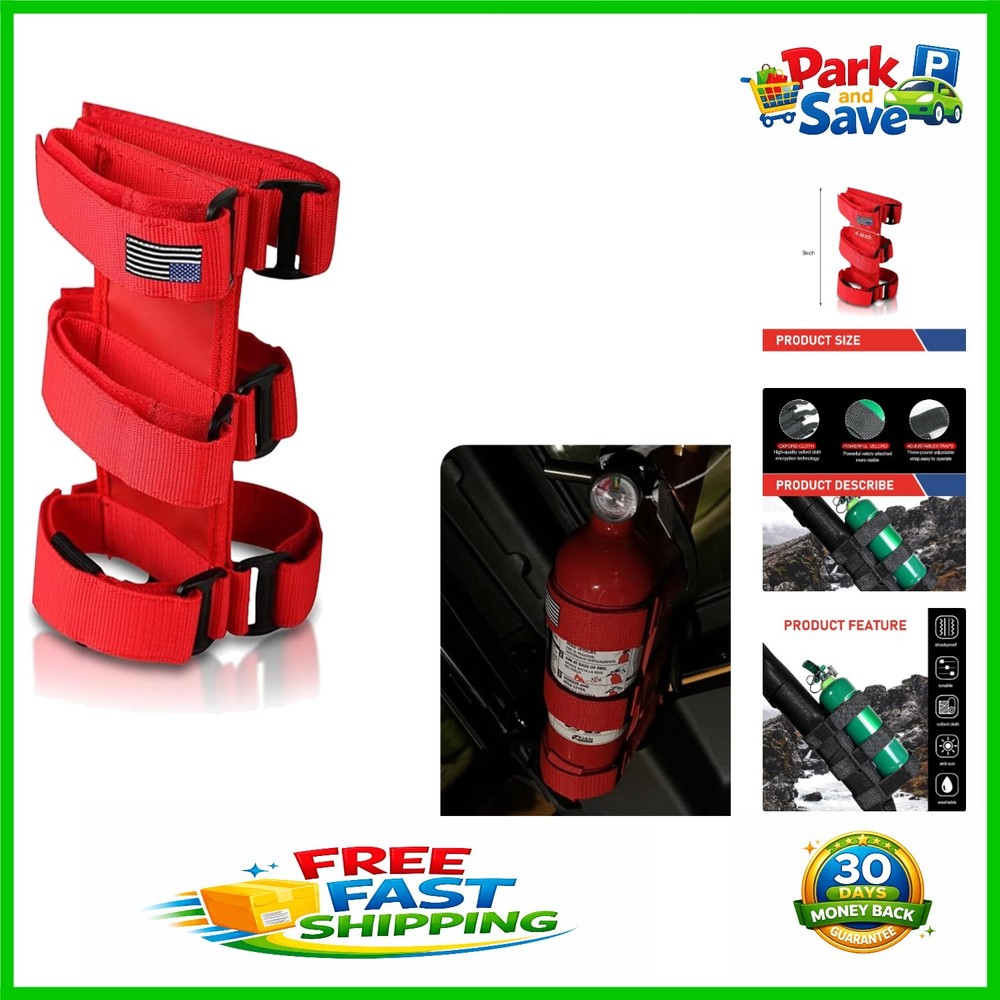 Oxford Cloth Fire Extinguisher Holder for Jeep Wrangler & Gladiator