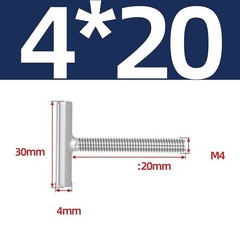 304 Stainless Steel T-Shaped Screws Welding Screws M4 M5 M6 M8 M10 M12 M14 M16