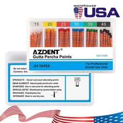 AZDENT Dental Endodontic Gutta Percha Points/Absorbent Paper Points with Scale