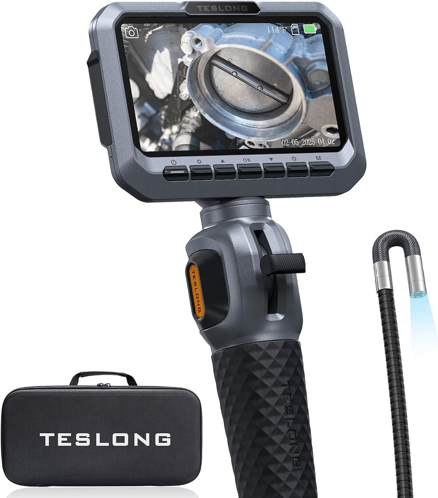 5.5mm Slim Probe Two-Way Articulating Borescope 5.0” Industrial Endoscope