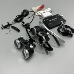 3.5X Dental Medical Surgical Binocular Loupes Headband Magnifier w LED Headlight