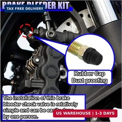 2PCS Brake Bleeder Hose, Motorcycle Clutch One Way Check Valve Bleeding Tool Kit