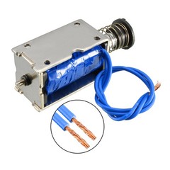 DC24V 400mA 45N 10mm Pull Push Frame Linear Motion Solenoid Electromagnet