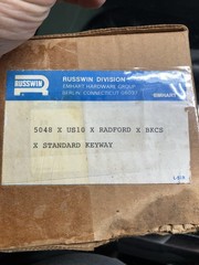 CORBIN RUSSWIN 5048 X US10 Radford BKCS Standard Keyway Never used Set Complet