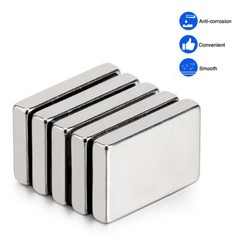 30mm x 20mm x 5mm N38 Thin Strong Rare Earth Neodymium Craft Fridge Magnet Block