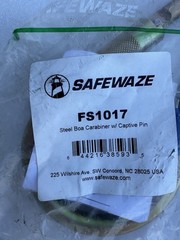 Safewaze FS1017 1-3/4″ Steel Boa Carabiner Hook Construction Fall Protection