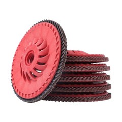 10 PCS 4-1/2″ x 7/8″ 80 Grits Type 29 Ceramic Grain Flap Sanding Discs