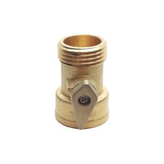 Lot of 2 Dixon 500GHV Brass Ball Valve, 3/4in Male GHT, 3/4in Female GHT, 100PSI