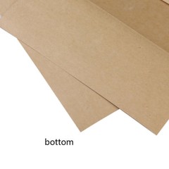 Assorted Sizes Flat Beige Kraft Paper Zip Lock Pouch Bag w/ Clear Window M
