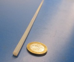 Nylon 6/6 Natural Tint Hex Rod 3/16″ (.188″) Hex x 48″ Length, 2 Units